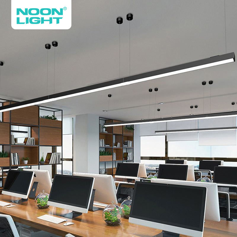 Dimmable Linkable Linear Light Aluminum Housing Linear Pendant Fixture 98cm