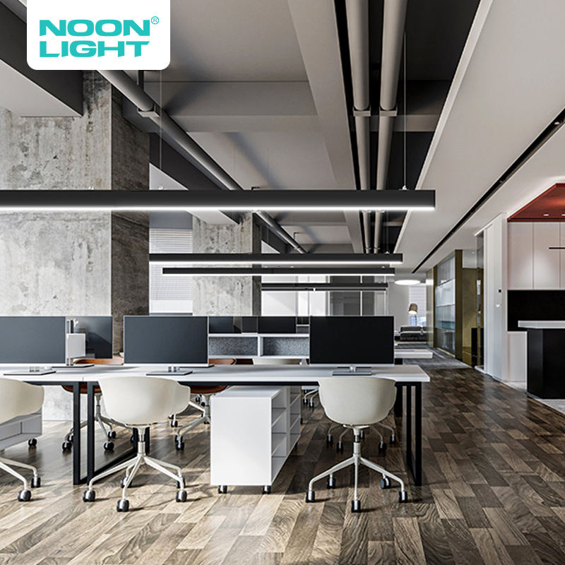 Dimmable Linkable Linear Light Aluminum Housing Linear Pendant Fixture 98cm