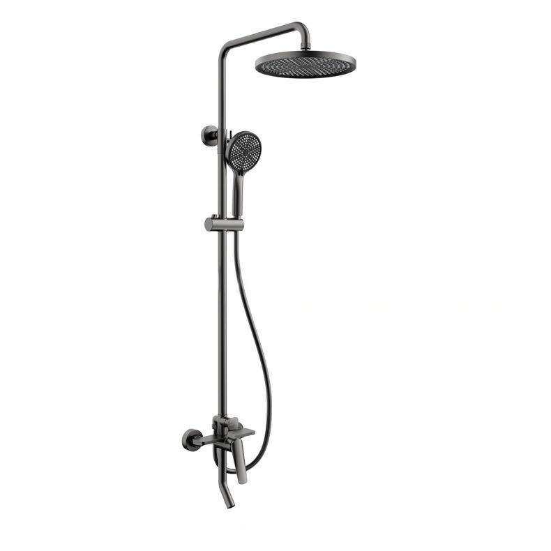 High Quality Brass Wall Mounted New Rainfall Multifunction Shower Head Set