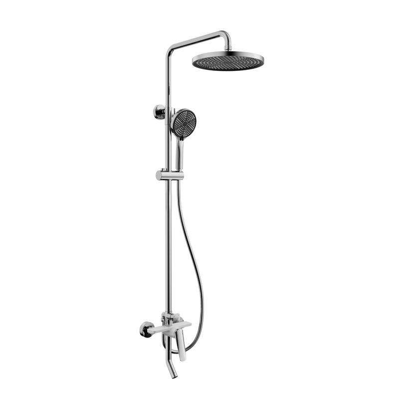 High Quality Brass Wall Mounted New Rainfall Multifunction Shower Head Set