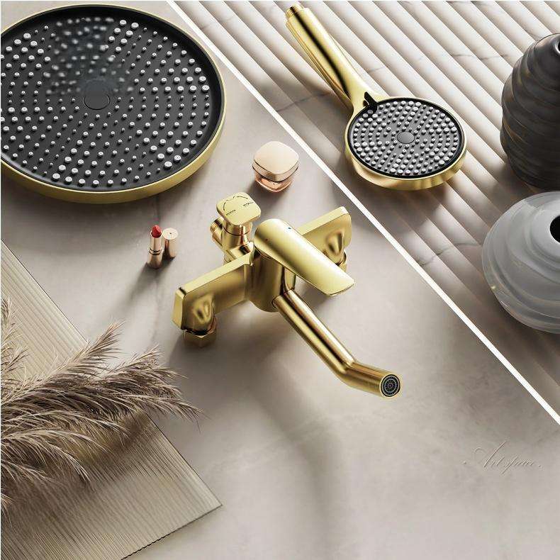 High Quality Brass Wall Mounted New Rainfall Multifunction Shower Head Set