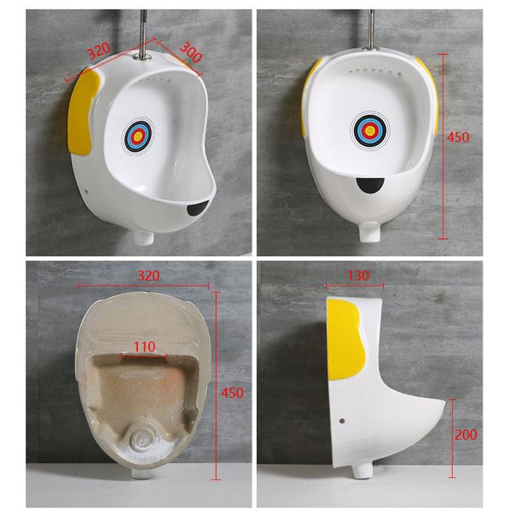 Porcelain Ceramic Bathroom Kid WC Wall Hung Urinals Male Boys Children's Urinal