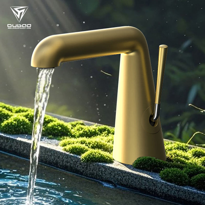 Luxury Hand Vanity Deck Mounted Single Hole Faucet Bathroom Basin Mixer