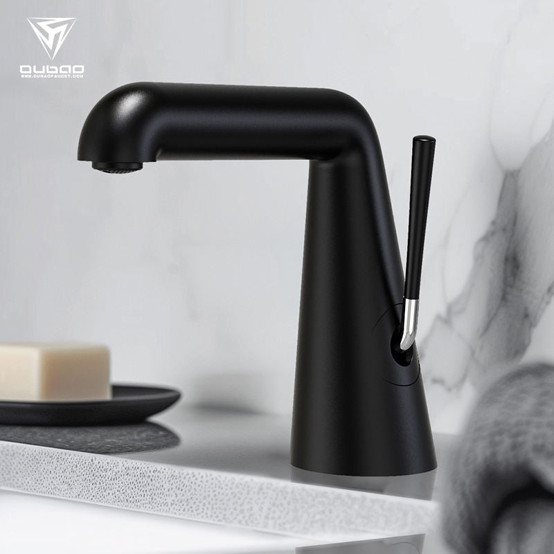 Luxury Hand Vanity Deck Mounted Single Hole Faucet Bathroom Basin Mixer