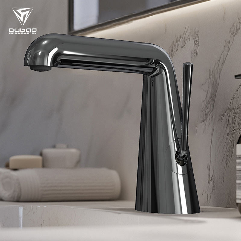 Luxury Hand Vanity Deck Mounted Single Hole Faucet Bathroom Basin Mixer