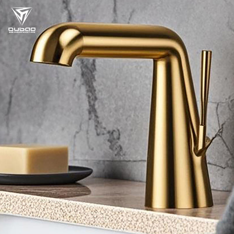 Luxury Hand Vanity Deck Mounted Single Hole Faucet Bathroom Basin Mixer
