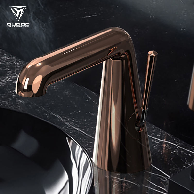 Luxury Hand Vanity Deck Mounted Single Hole Faucet Bathroom Basin Mixer