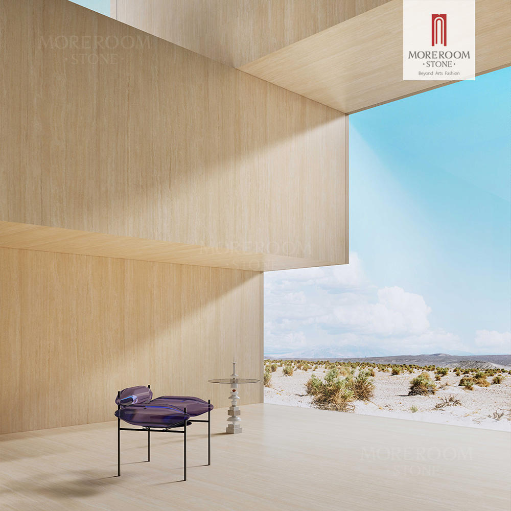 1600x3200mm Roman Travertine Stone Artificial Stone Sintered Stone Slab for Interior and Exterior Wall