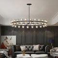 Luxury Crystal Chandelier Modern LED Ceiling Light for Living Room Dining Room