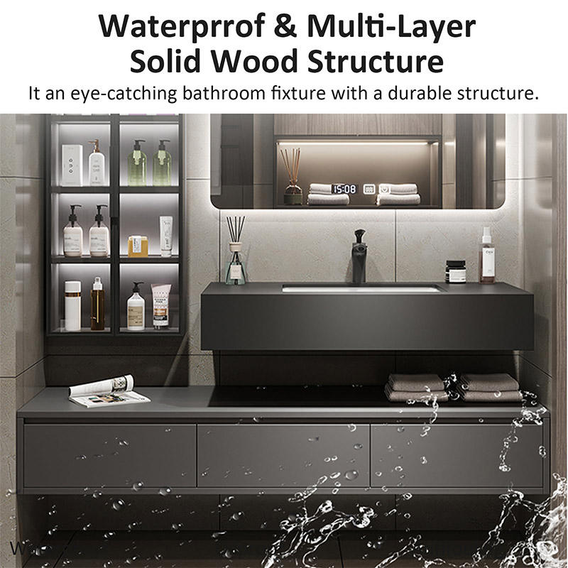 180X40X55 cm Mexborough Modern Design Single Vanity 180cm Mirror Cabinet Foshan Cabinets for Hotel Bathroom Vanities and Warehouses