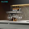 NUOMI Furniture Hardware Kitchen Cabinet Storage Organizer Two Layer Smart Electric Lift Base