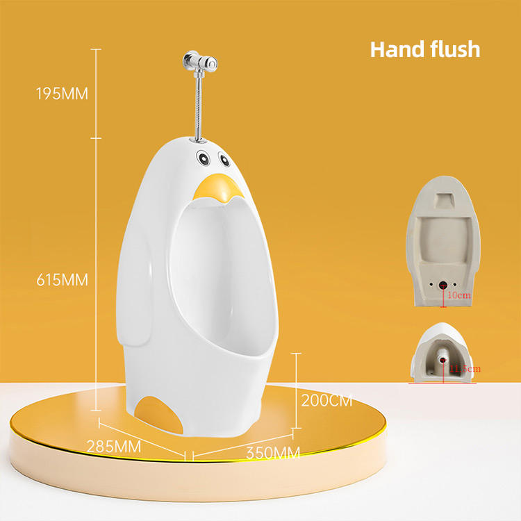 Modern Design Sensor Urinal in Penguin Shape for Kindergarten Children's Bathroom Use