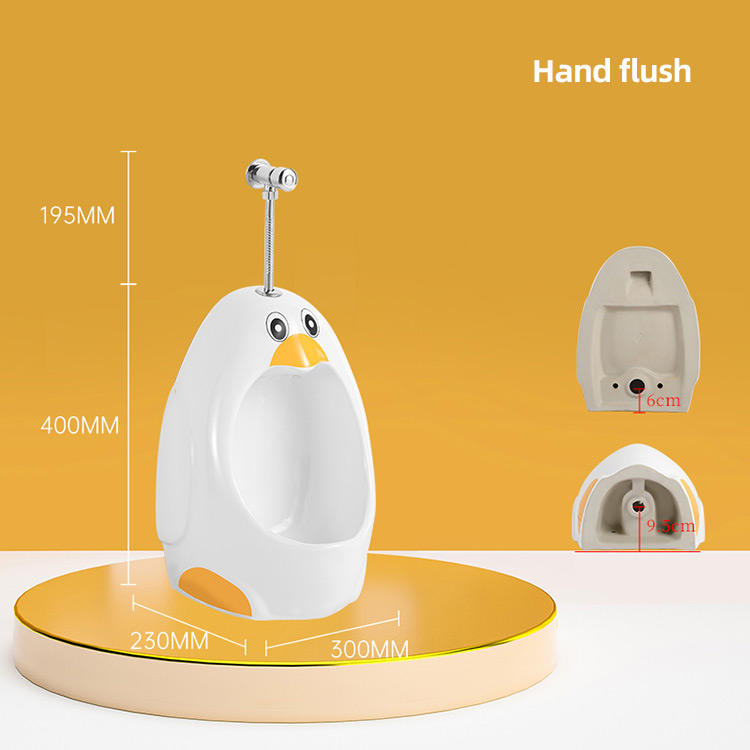Modern Design Sensor Urinal in Penguin Shape for Kindergarten Children's Bathroom Use