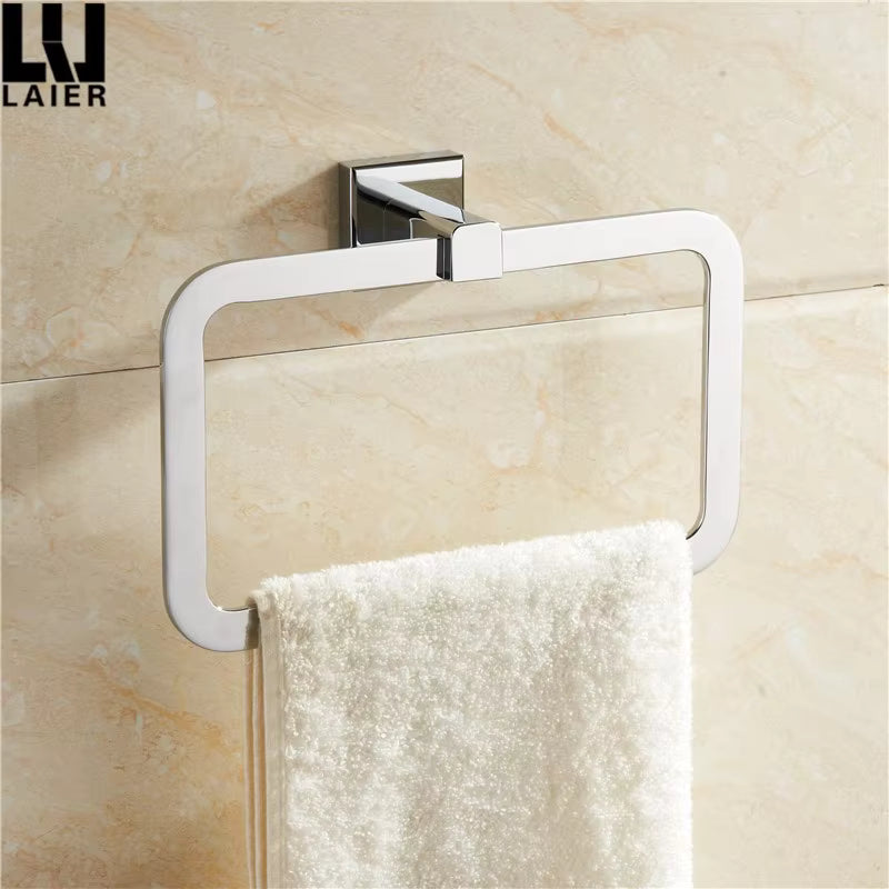Modern Bathroom Brass Chrome Plated Bathroom Accessories Set