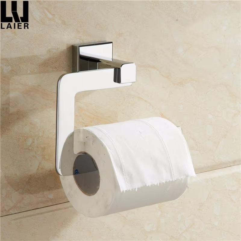 Modern Bathroom Brass Chrome Plated Bathroom Accessories Set