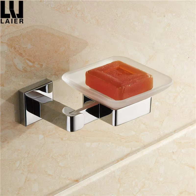 Modern Bathroom Brass Chrome Plated Bathroom Accessories Set