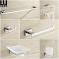 Modern Bathroom Brass Chrome Plated Bathroom Accessories Set