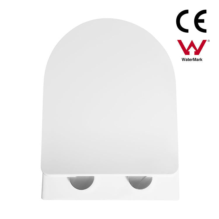 CE Watermark Rimless Elongated Commode Bowl Seat Dual-Flush Toilet