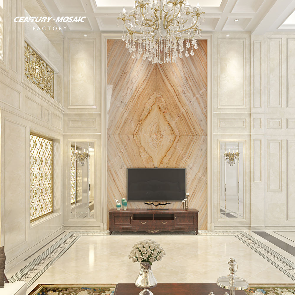 Calacatta Rosa Natural Stone Marble Floor Slab