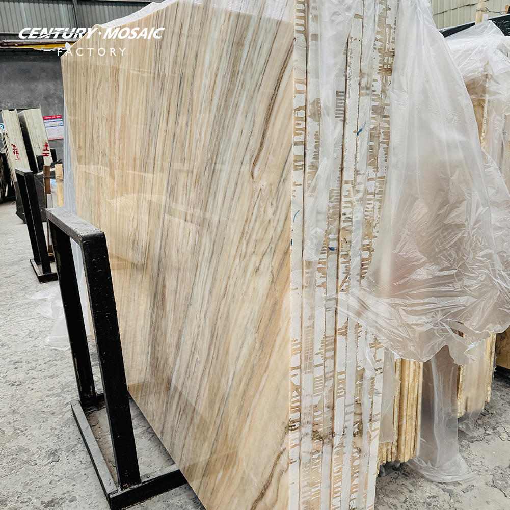 Calacatta Rosa Natural Stone Marble Floor Slab