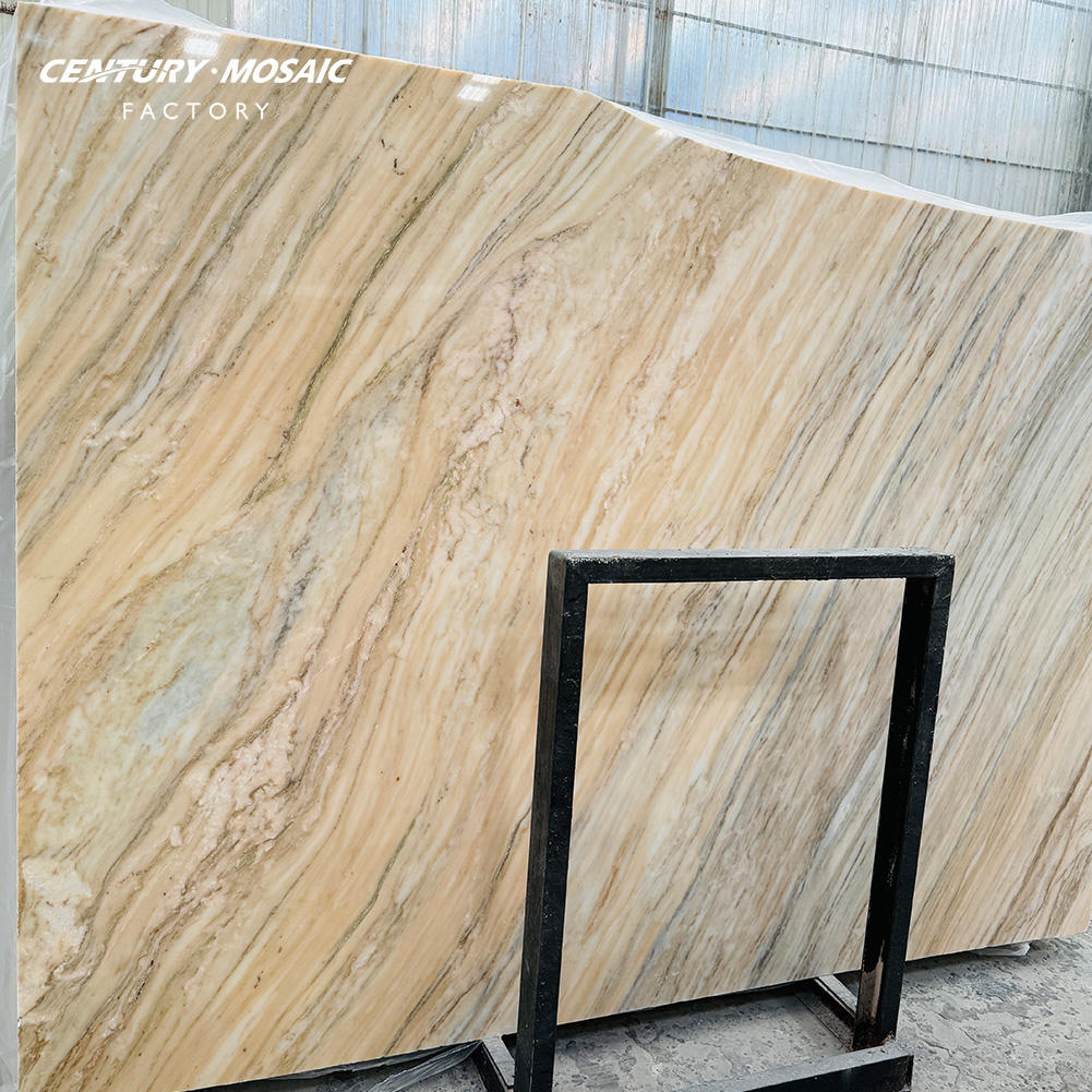 Calacatta Rosa Natural Stone Marble Floor Slab