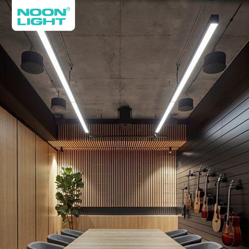 Dimmable Linkable Linear Light Aluminum Housing Linear Pendant Fixture 98cm