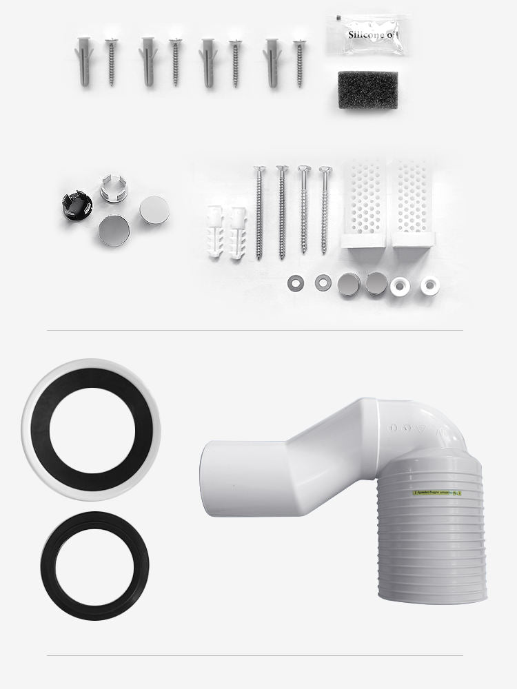 Watermark Rimless Ceramic Water Closet Commode Two-piece Round Toilet