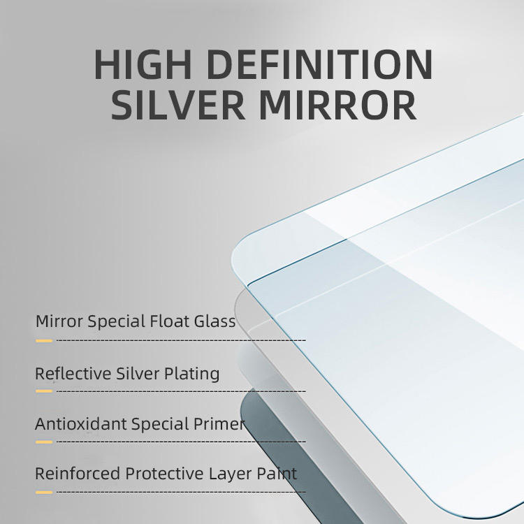 Modern Intelligent Magnifying LED Bathroom Rectangle Smart Mirror, Switch Touch.