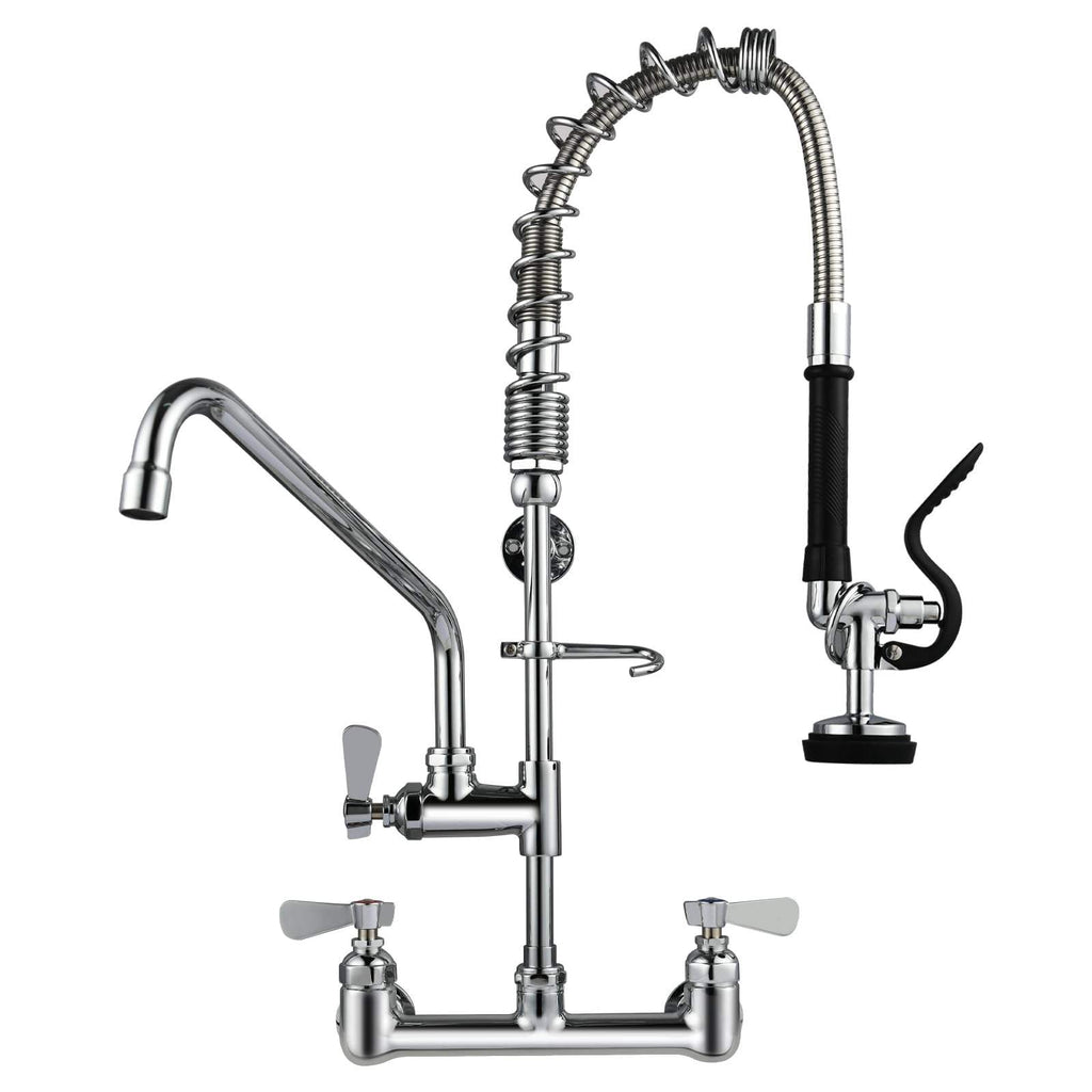 25 Inch Commercial Style  Restaurant Dishwasher Water Supply Kit Double Hole Kitchen Mixer
