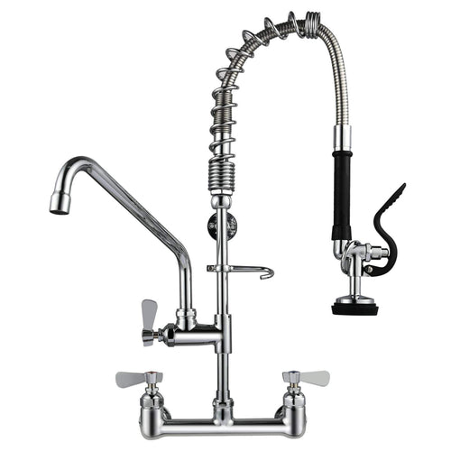 25 Inch Commercial Style  Restaurant Dishwasher Water Supply Kit Double Hole Kitchen Mixer