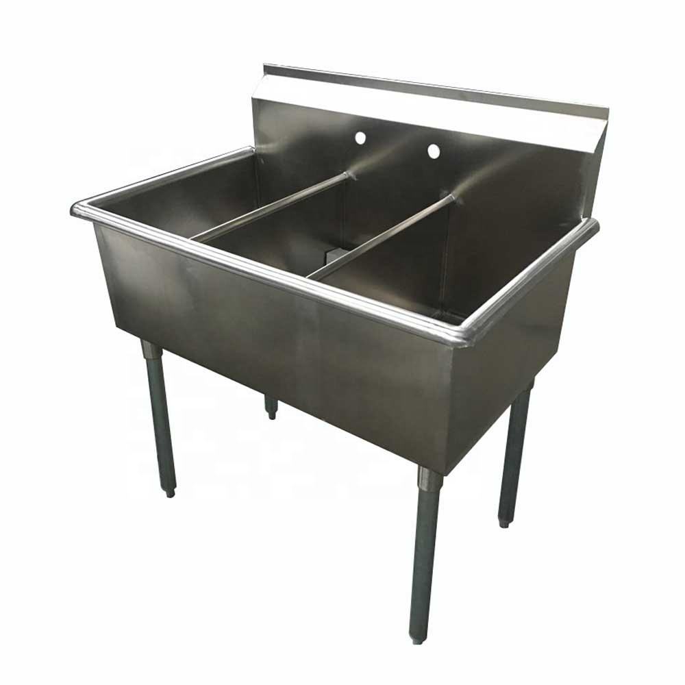 Stainless Steel 3 Compartment Budget Sink Heavy-duty 3-compartment sink