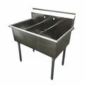Stainless Steel 3 Compartment Budget Sink Heavy-duty 3-compartment sink