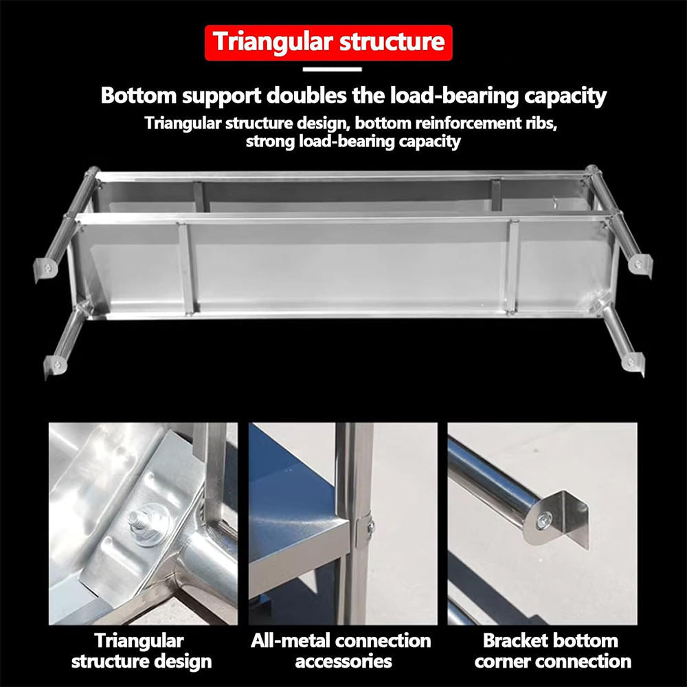 Commercial Stainless Steel Dining Table Commercial Kitchen Equipment Table Kitchen Stainless Steel Workbench