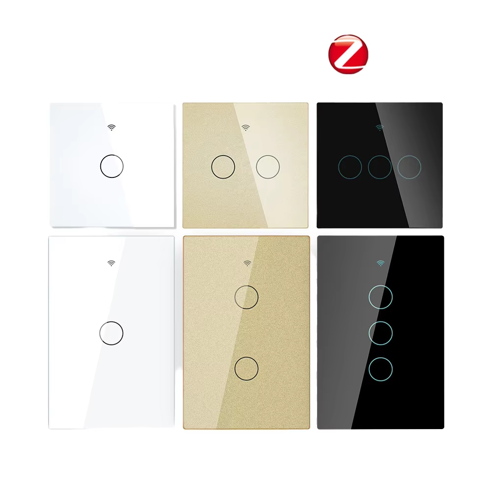 Smart Touch Switch 1/2/3gang EU/UK/AU/NZ Tempered Glass 10A 2000W Remote Light Control