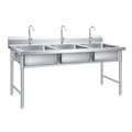Stainless Steel Commercial Oversized Three-slot Customizable Restaurant Public Durable Sink
