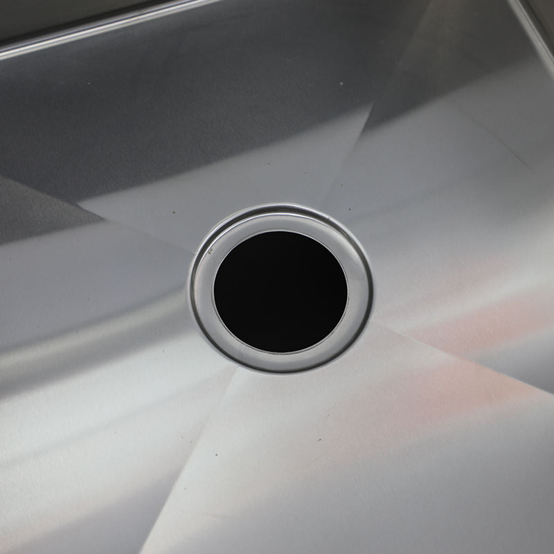 Commercial Kitchen Integrated Cabinet Thickened 304 Stainless Steel Sink Three Basin for Hotel & Restaurant
