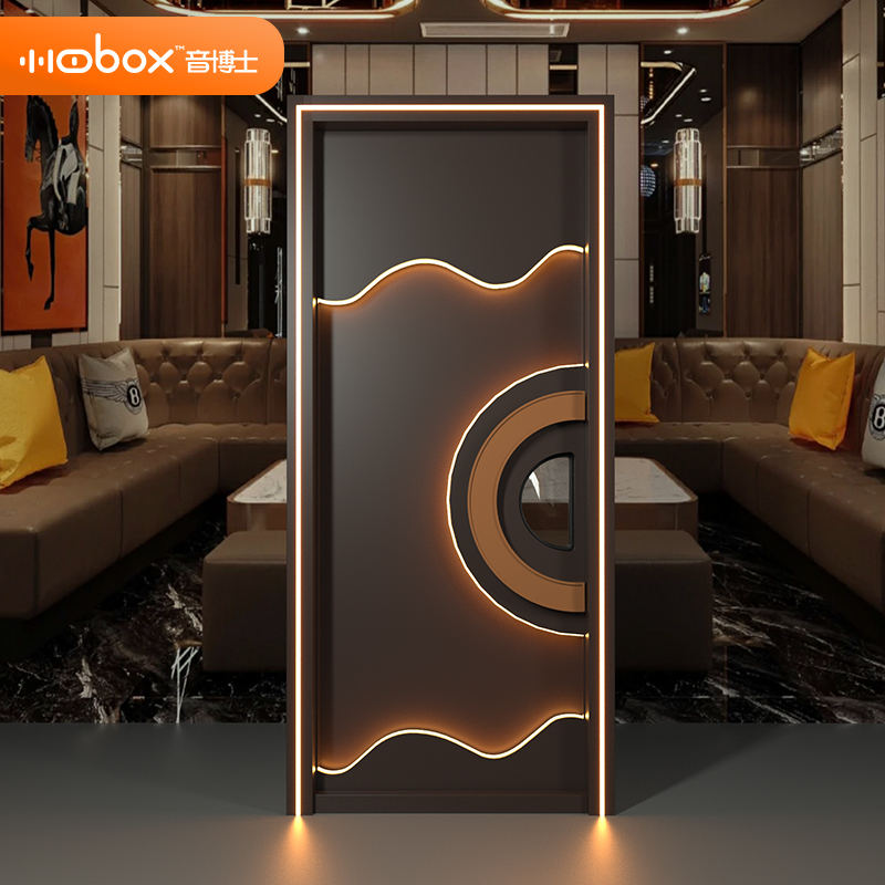 Stainless Steel Soundproof Entrance Doors LED KTV Doors for Cinemas Theater Nightclub