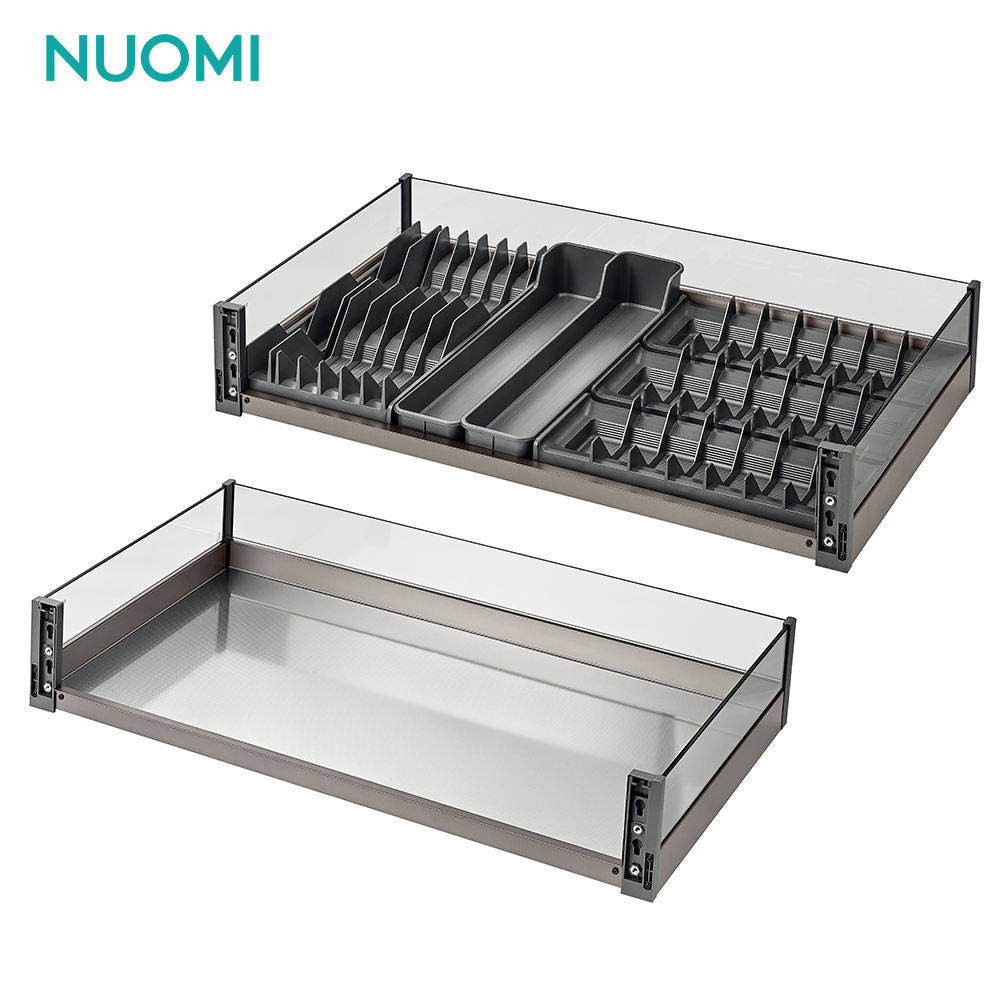 NUOMI Modern Kitchen Storage Drawer Sliding Cabinet Organizer Metal Multifunctional