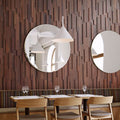 Long Strip Solid Wood Mosaic Long Panel Interior Design Wall Mosaic Tile 3D Pattern Sapele Walnut Color Wall Background No reviews yet