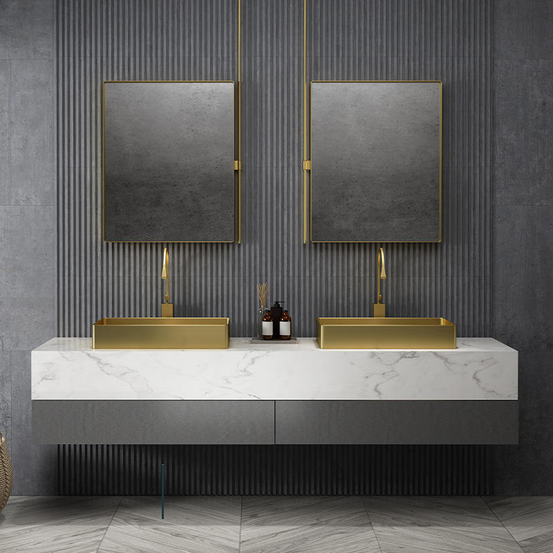 High Quality Anti-fingerprint Durable 304 Stainless Steel Bathroom Sink Countertop