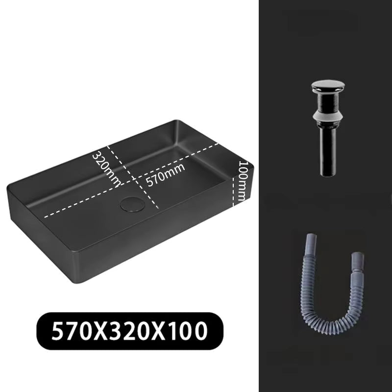 High Quality Anti-fingerprint Durable 304 Stainless Steel Bathroom Sink Countertop