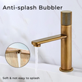 Antique Retro Single Hole Deck Mount Bathroom Brass Faucet
