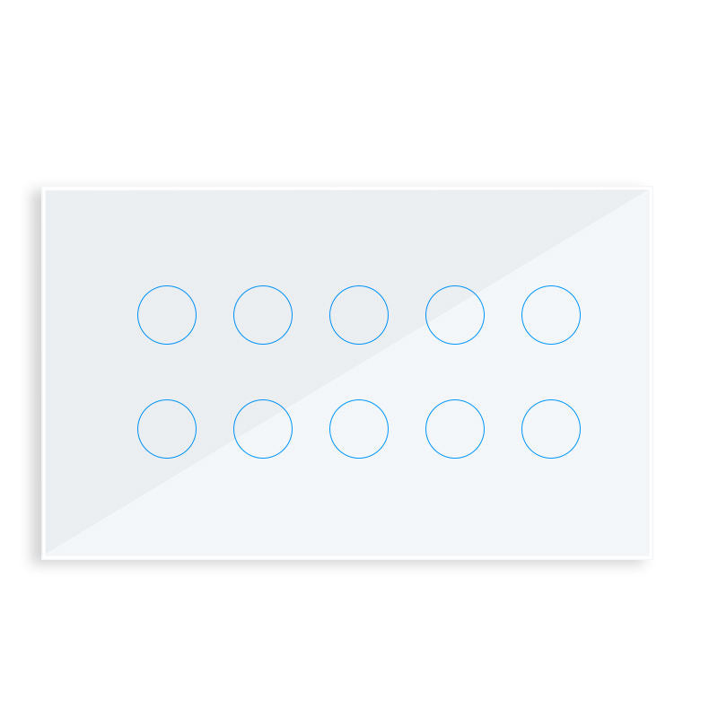 Zigbee 4-5-6-8-10Gang/2Way Smart Touch Light Switch Smart Tuya Wifi Switches Work Alexa Google Home Wall Switch Wifi