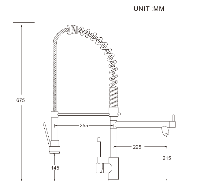 Single Handle Drinking Water Brass Kitchen Tap Mixer