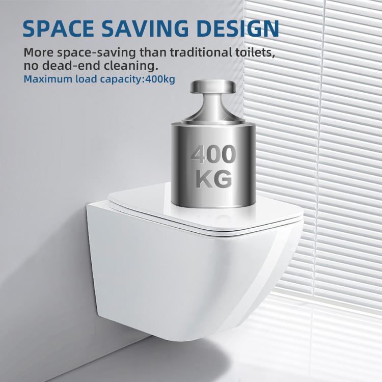 Modern Comfort Contemporary Wall Hung Toilet Water Dual Flush Ceramic Toilet